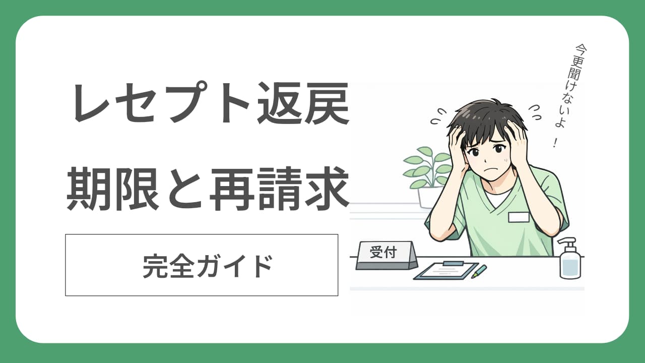 レセプト返戻の期限と再請求のやり方｜オンライン対応完全ガイド