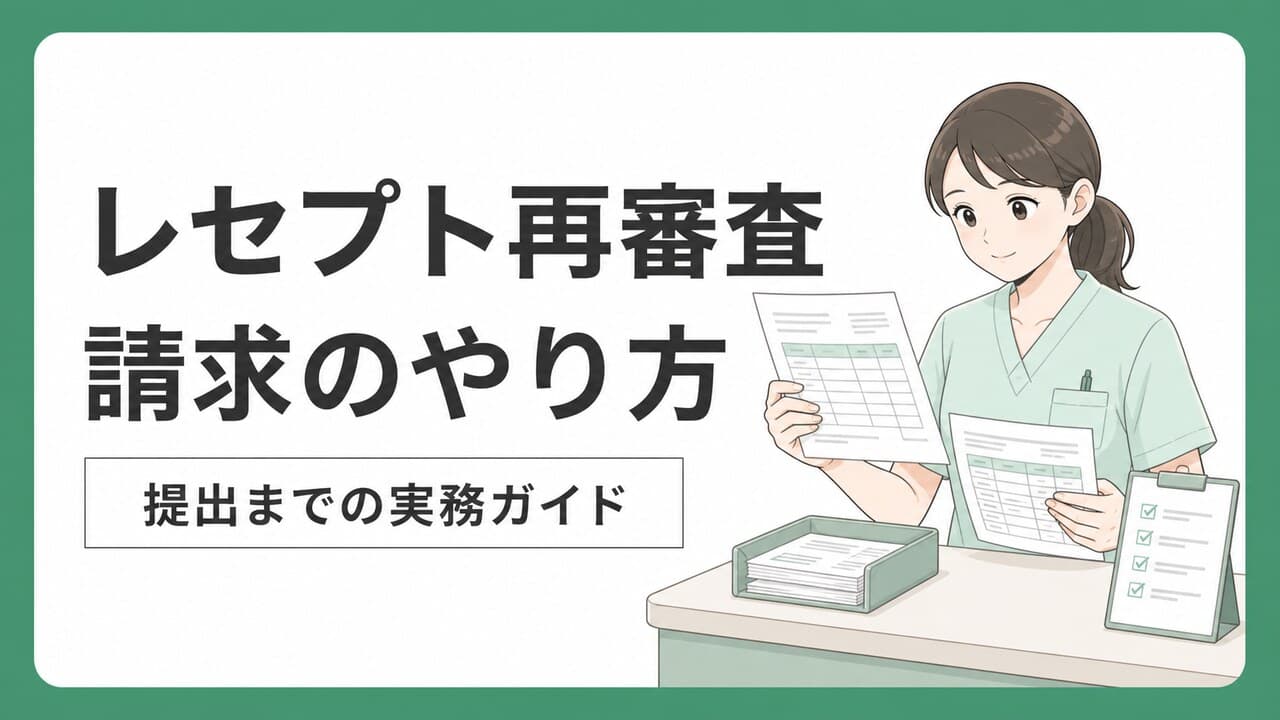 レセプト再審査請求の提出手順を確認する医療事務員の記事サムネイル